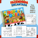 Arquivo Paper Dolls Fazendinha Menino - Para Colorir