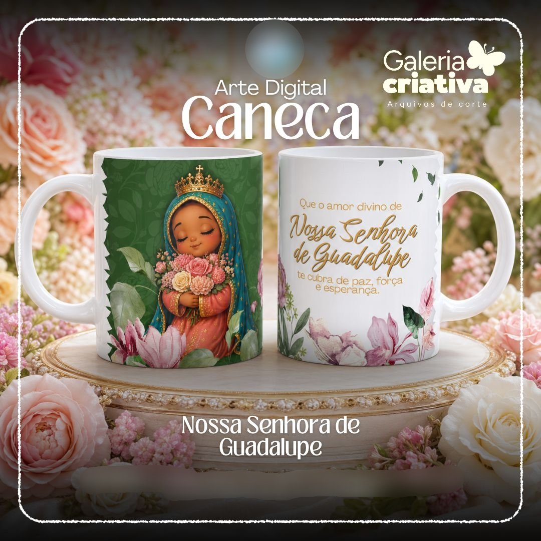 9-Nossa Senhora de Guardalupe Arquivo Caneca Nossa Senhora de Guardalupe - Imagem 1