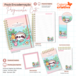 Arquivo Preguicinha Cute - Caderno Pautado A + Bloquinho A6 + Extras