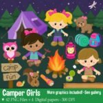 Kit Digital Acampamento Girls
