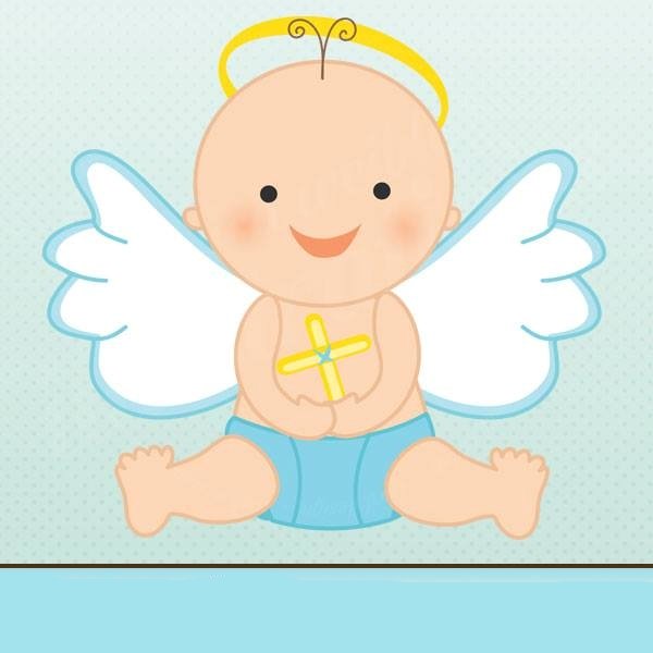 ANGEL BABY BOY JWI Arquivo Kit Digital Anjinho Baby - Imagem 1