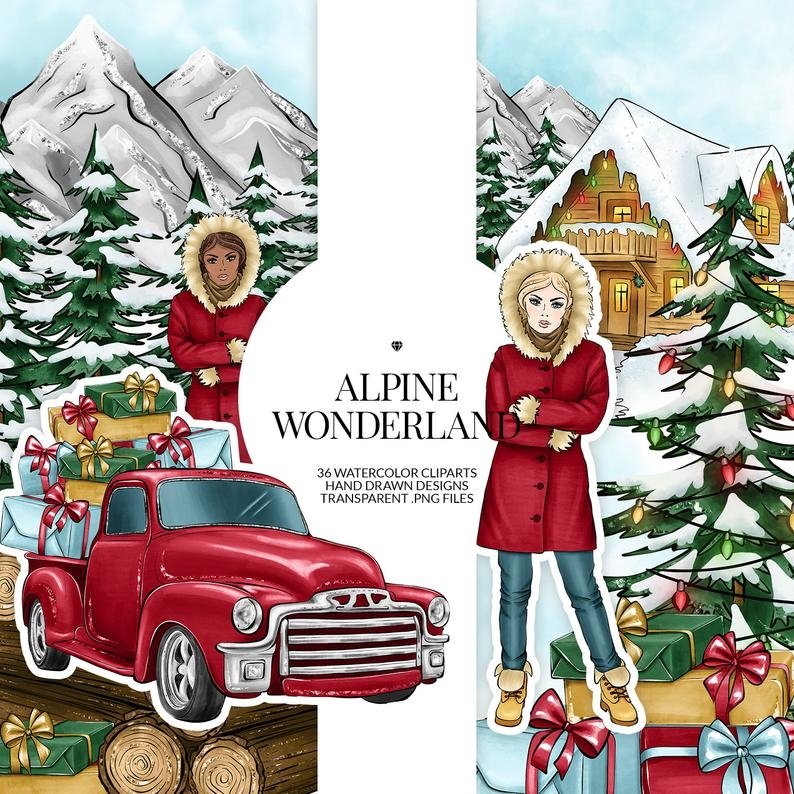 Alpine Wonderland-Phantasia Kit Digital Natal - Imagem 1