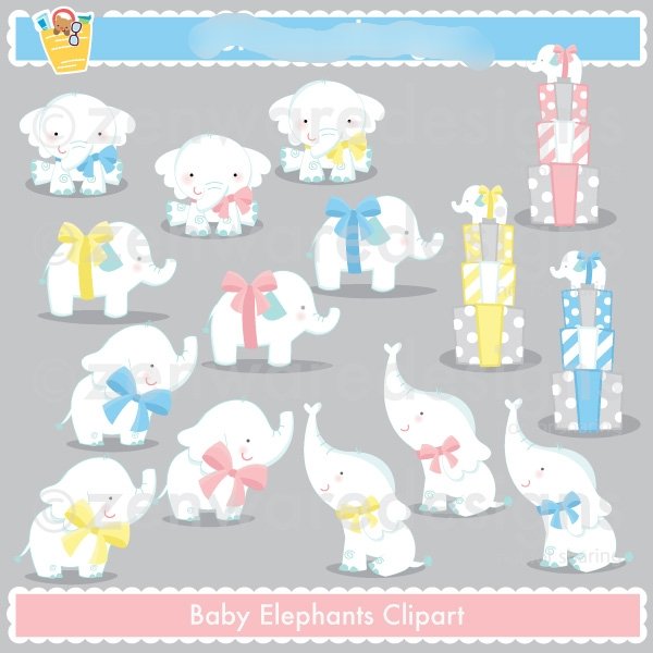 BABYELEPHANTS Kit Digital Elefantes Baby - Imagem 1
