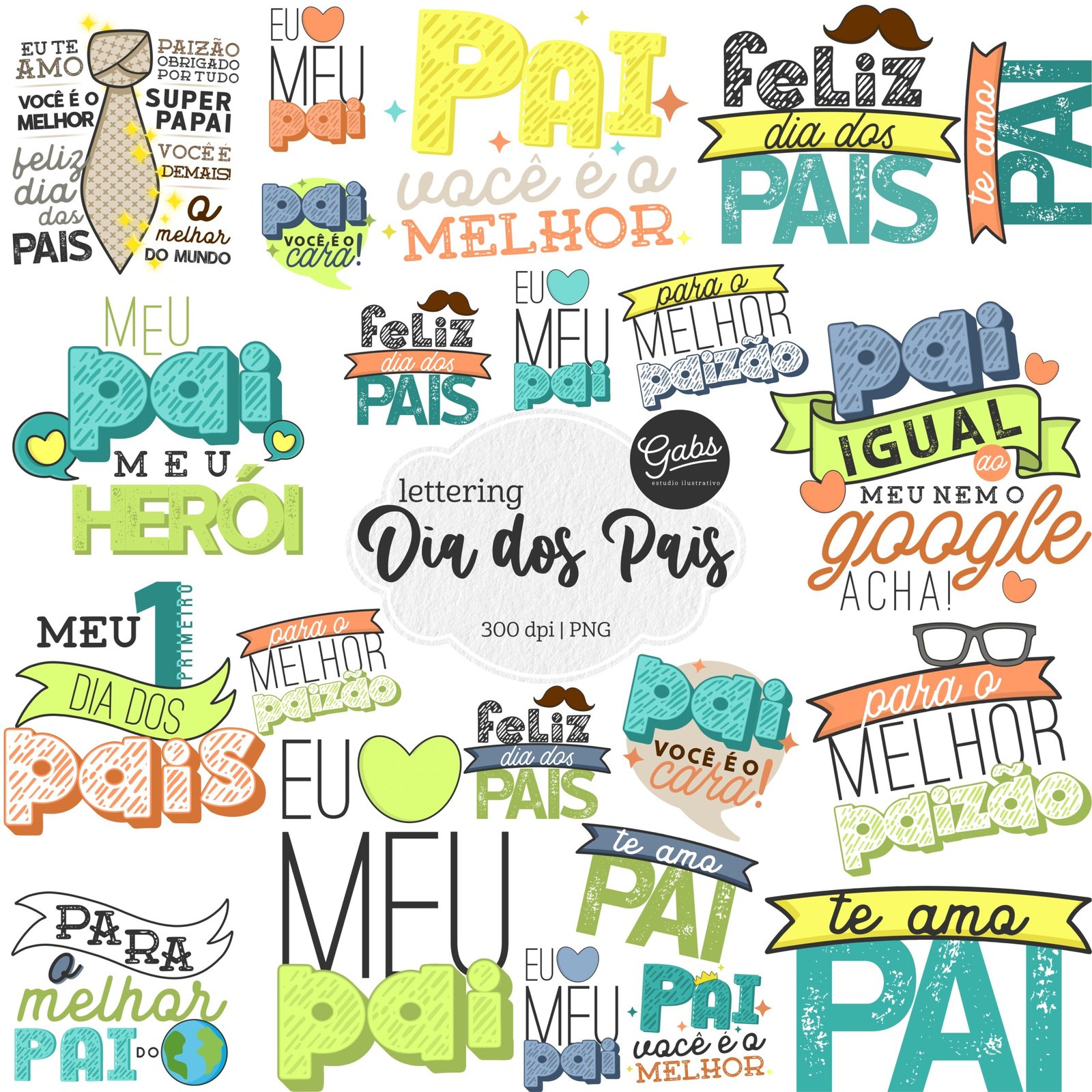 BP_Lettering_Meu _pai_é_o_melhor Kit Digital Meu Pai é o Melhor - Imagem 1