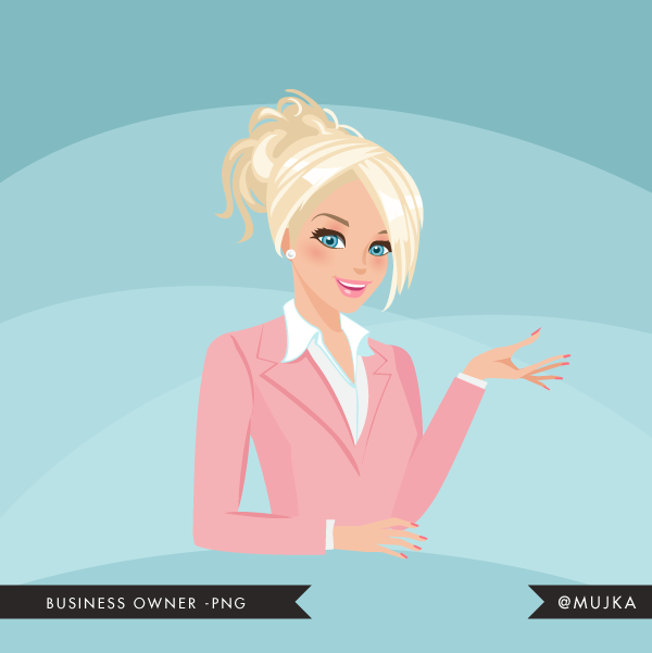 BUSINESS-OWNER-BLONDE Kit Digital Dona de Negocios Loiras - Imagem 1