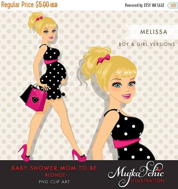 Baby Shower Mom to Be Blonde MUJKA Arquivo Kit Digital Chá de Baby 2 - Imagem 1