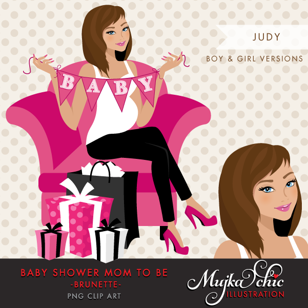 Baby Shower Mom to be (boy and girl) Arquivo Kit Digital Chá de Baby 1 - Imagem 1