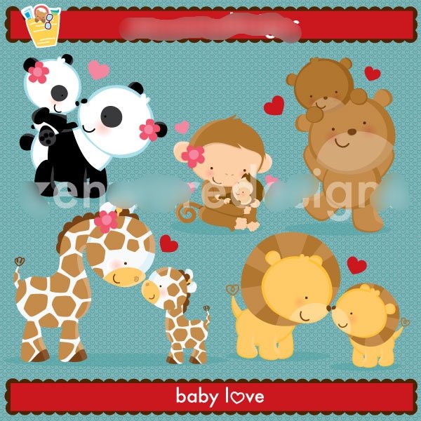 BabyLove Kit Digital Animais Baby Love - Imagem 1