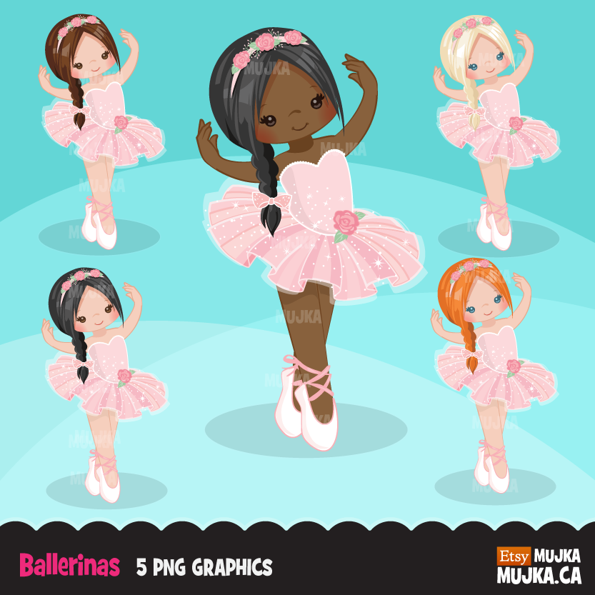 Ballerinas 3 MUJKA Kit Digital Bailarina 3 - Imagem 1