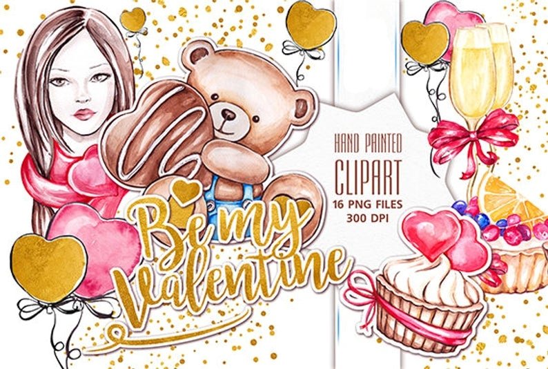 Be My Valentine-Iva Arquivo Kit Digital Dias dos Nomorados - Imagem 1