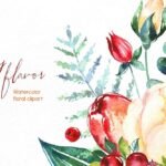 Kit Digital Elegante Fundo Floral
