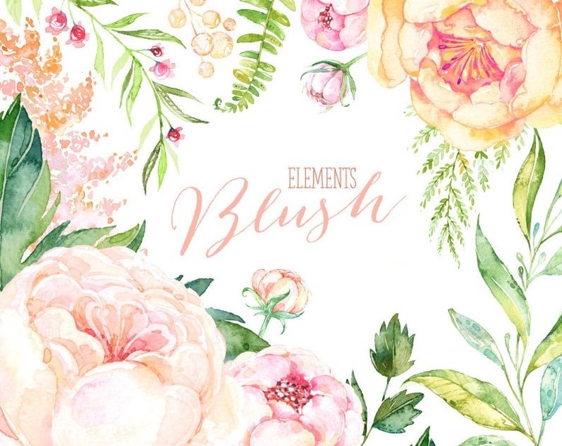 Blush-Elements Kit Digital Flores - Imagem 1