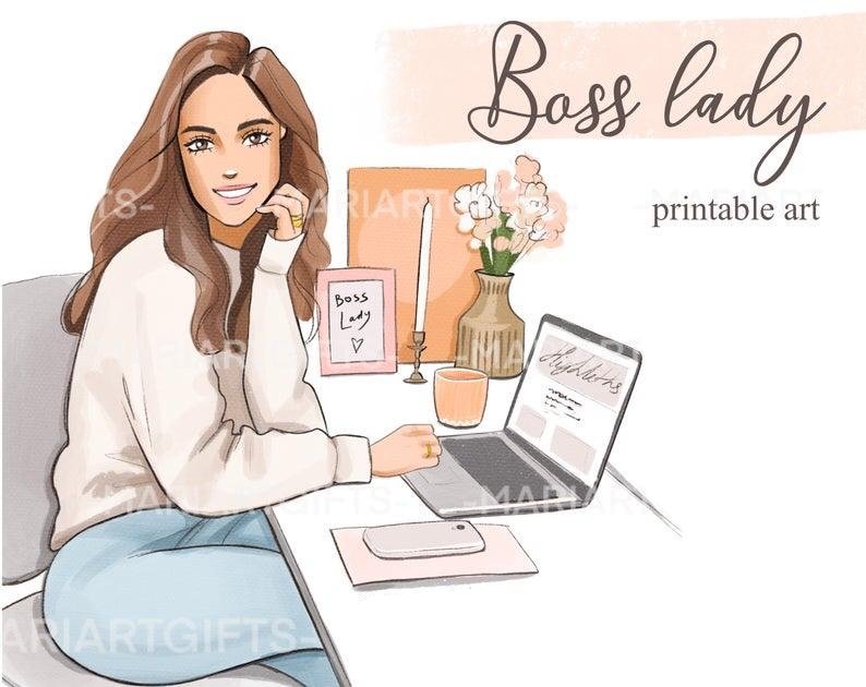 Boss Lady Kit Digital Garota Cheff - Imagem 1