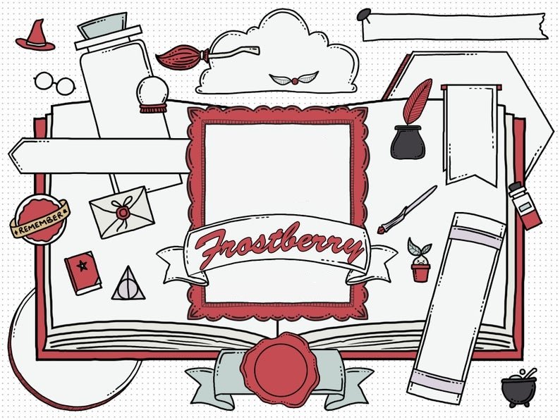 Bujo Wizardry Frostberry Kit Digital Harry Potter 2 - Imagem 1