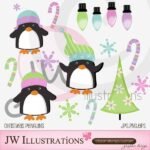Arquivo Kit Digital Pinguins de Natal