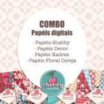 Kit Digital Cereja Combo Papéis