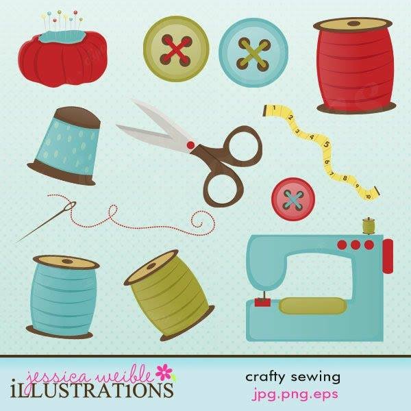 CRAFTY SEWING Arquivo Kit Digital Kit Costureira - Imagem 1