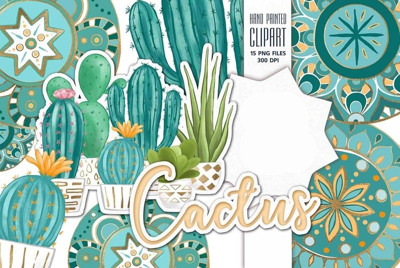 Cactus-Iva Arquivo Kit Digital Cacto 2 - Imagem 1