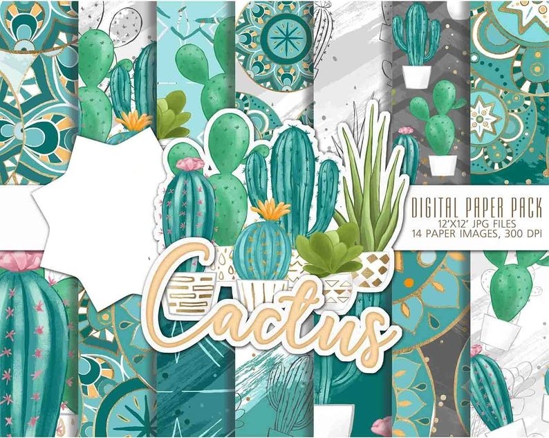 Cactus PP-Iva Arquivo Kit Digital Cacto - Imagem 1