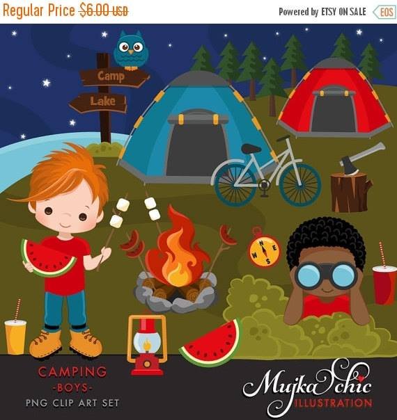 Camping Boys MUJKA Kit Digital Acampamento Garotos - Imagem 1