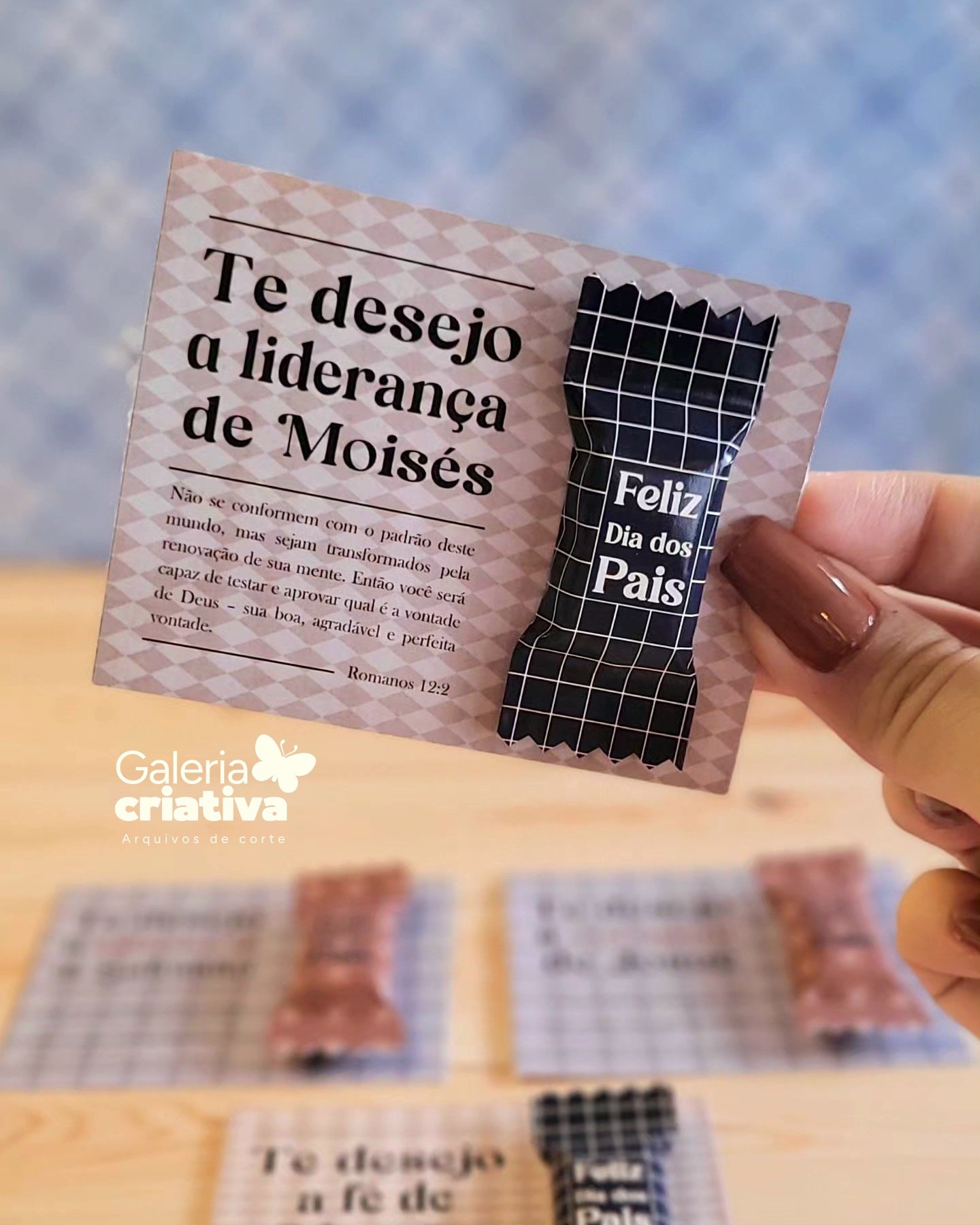 Card Balinha Arquivo Dia dos Pais Card Balinha - Imagem 1