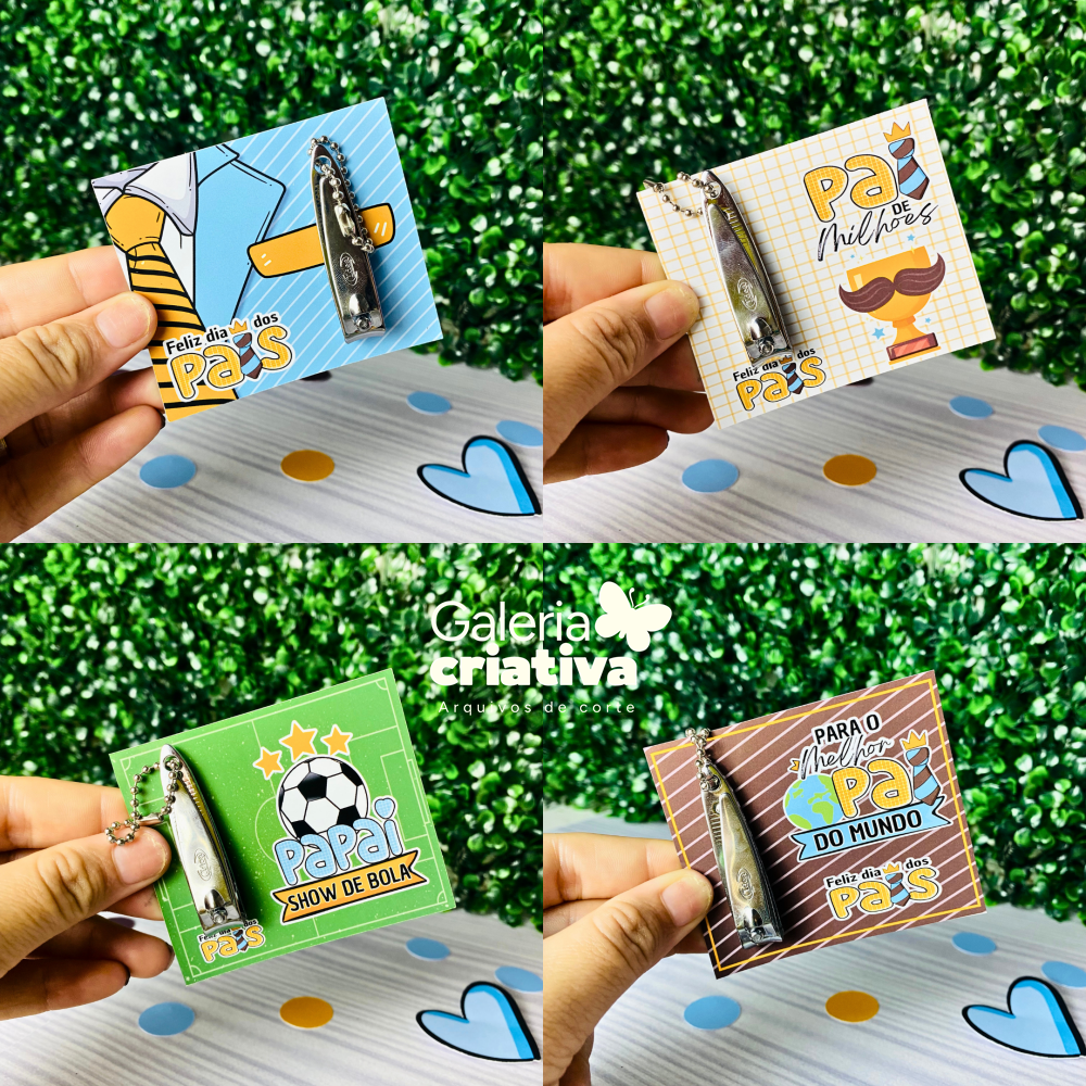 Card Cortador de Unha Arquivo Dia dos Pais Card Cortador de Unha - Imagem 1