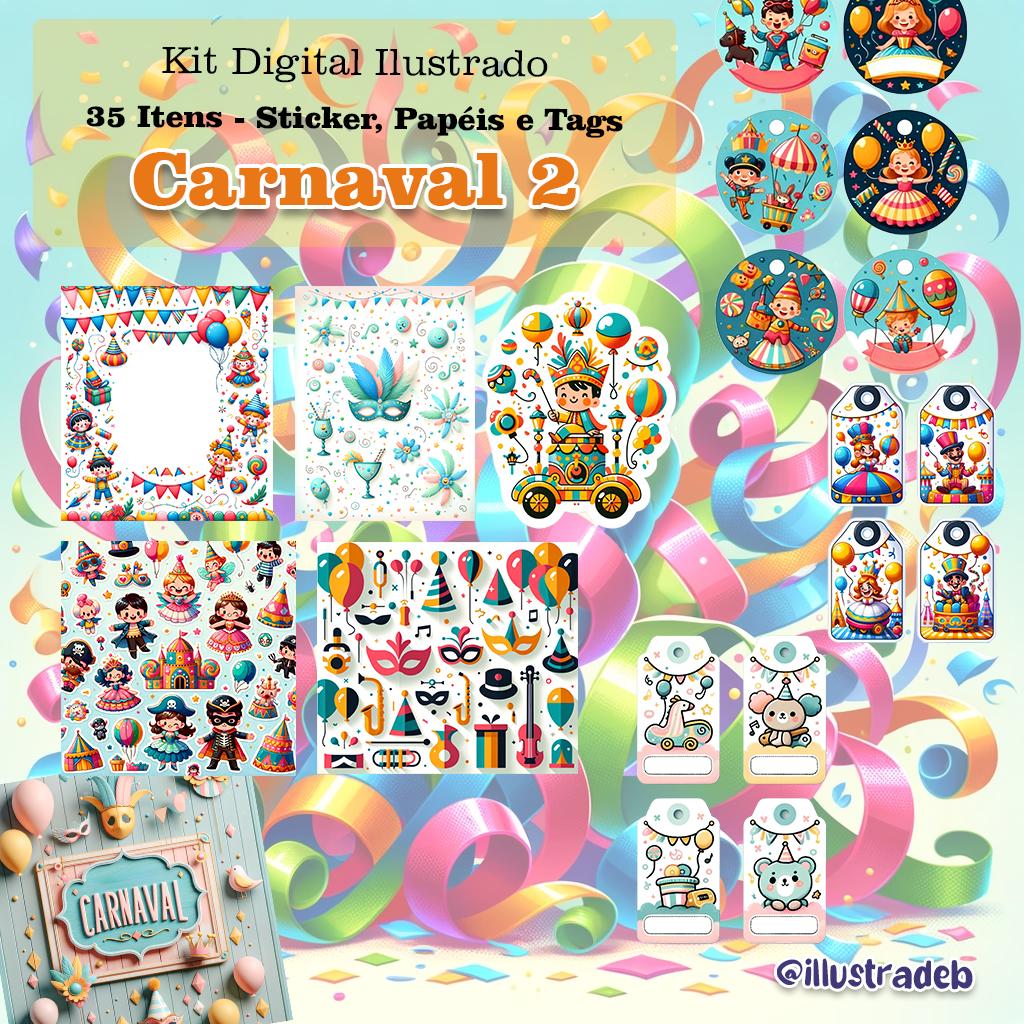 Carnaval 2 Kit Digital Carnaval 2 - Imagem 1