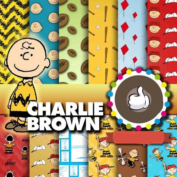 CharlieBrown Kit Digital Papeis Charlie Brown - Imagem 1