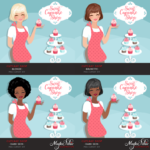 Arquivo Kit Digital Confeiteira - Cupcake