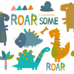 Kit Digital Família Dinossauro
