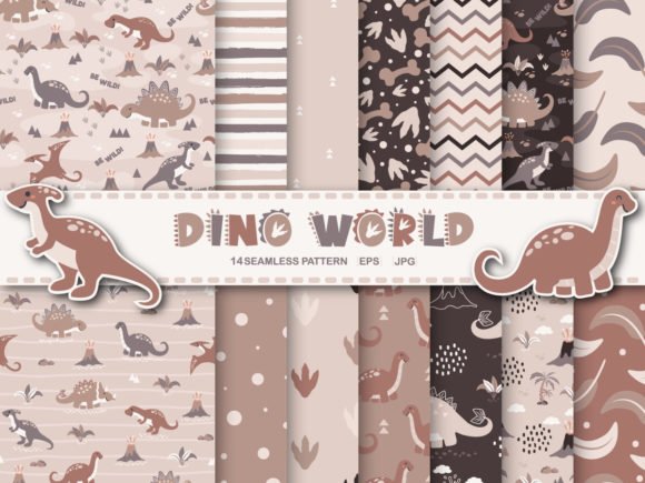 DINOSSAURO Arquivo Kit Digital PAPÉIS DINOSSAURO - Imagem 1