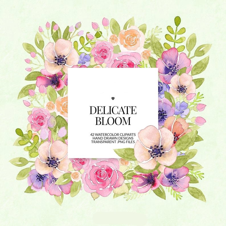 Delicate Bloom-Phantasia Kit Digital Flores do Campo - Imagem 1