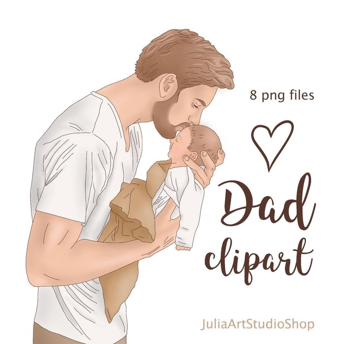 Dia dos Pais 15 Kit Digital Papai Clipart - Imagem 1