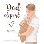 Kit Digital Papai com Bebê