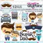 Kit Digital Super Dad Dia dos Pais