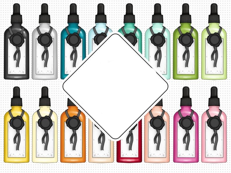 Dropper Bottles Kit Digital Frascos Loções Mágica - Imagem 1