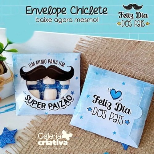 ENVELOPE CHICLETE DIA DOS PAIS Arquivo Dia dos Pais Envelope Chiclete - Imagem 1