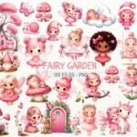 Kit Digital FADINHA JARDIM ROSA