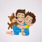 Arquivo dia dos Pais Topo FIlho e Cachorro
