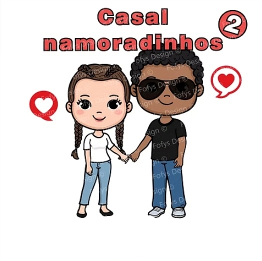 FOFYS - Casal Namoradinhos 2 Kit Digital Casal de Namorados - Imagem 1