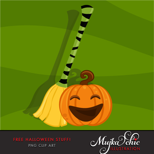 FREE-HALLOWEEN-STUFF-CLIPART-01 Kit Digital Abobora Halloween Freebe - Imagem 1