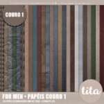 Kit Digital Papeis Couro Papai