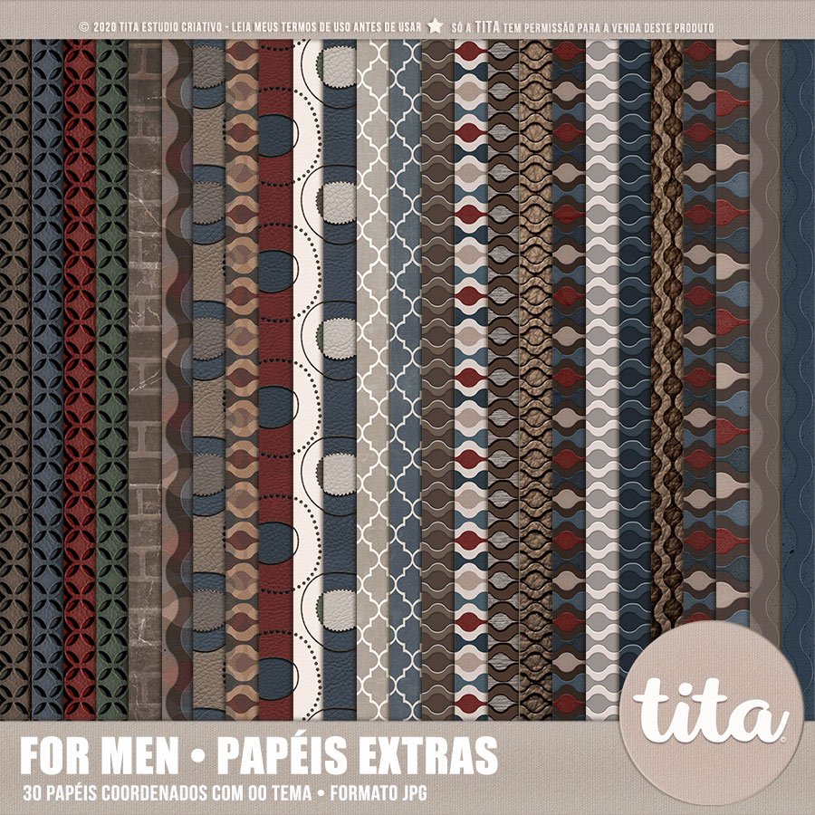Formen_PapéisExtras Kit Digital Papeis Feliz Papai - Imagem 1