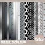 Kit Digital Papeis Metal Dia dos Pais