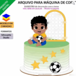Arquivo Topo de Bolo Futebol Menino