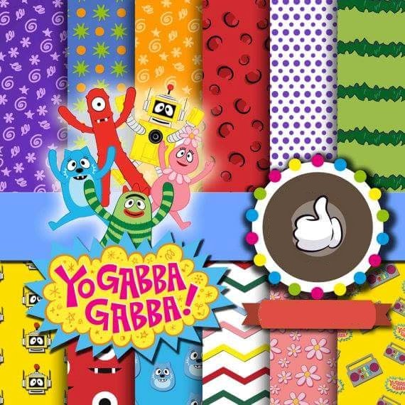 Gabbagabba Kit Digital Papeis Gabbagabba - Imagem 1
