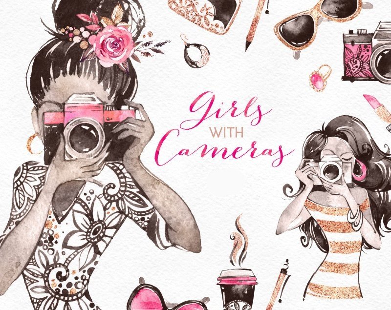 Girls With Cameras-Octopus Kit Digital Garotas com Câmeras - Imagem 1