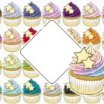 Kit Digital Cupcakes com Glitter