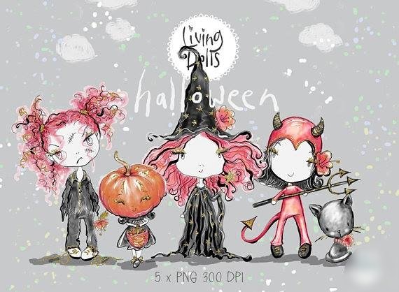 Halloweendolls Kit Digital Halloween - Imagem 1