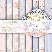 HighTea Kit Digital Papeis Chá da Tarde - Imagem 1